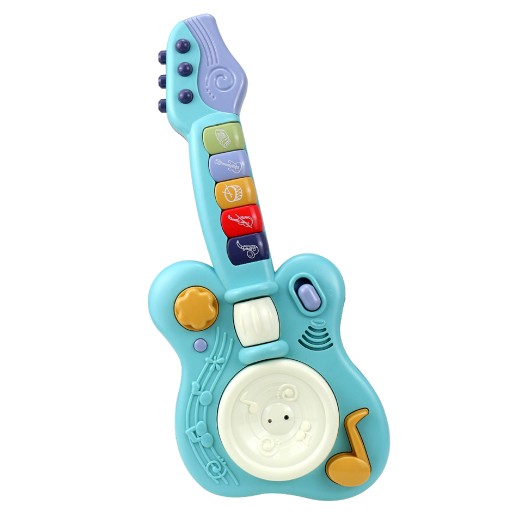 Interaktywna gitara dziecięca niebieska