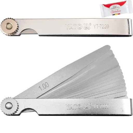 YATO SZCZELINOMIERZ 100MM 17LISTKÓW 0,02-1 MM YT-7220