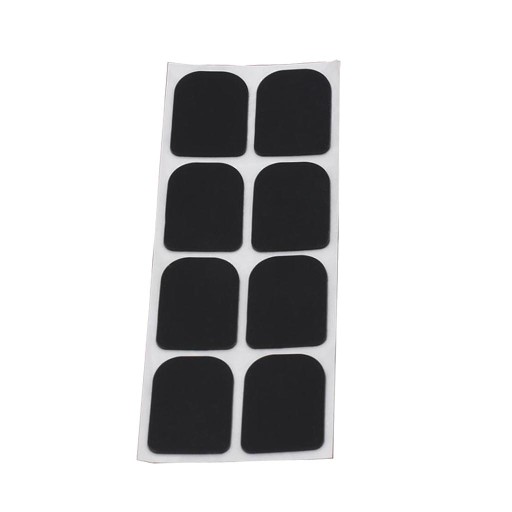 8 sztuk podkładek do ustników do klarnetu w kolorze czarnym, 27x20x0,3mm w kolorze czarnym