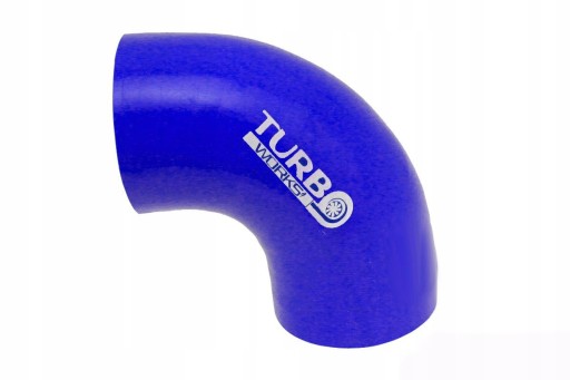 Kolanko silikonowe 90st TurboWorks Blue 57mm Niebi