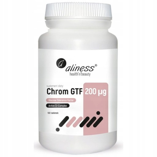 ALINESS CHROM 200 MCG 100 TAB Z DROŻDŻY