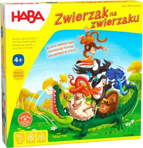 Gra w układanie HABA Zwierzak na zwierzaku - edycja polska