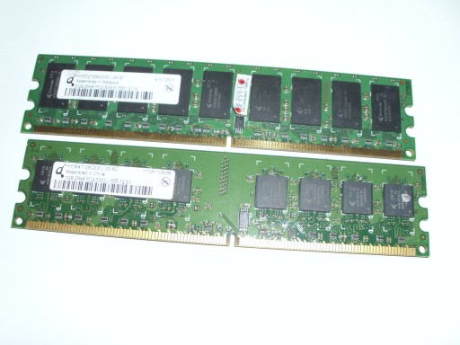 Pamęć RAM DDR2 3GB (1GB + 2GB) 667MHz Quimonda