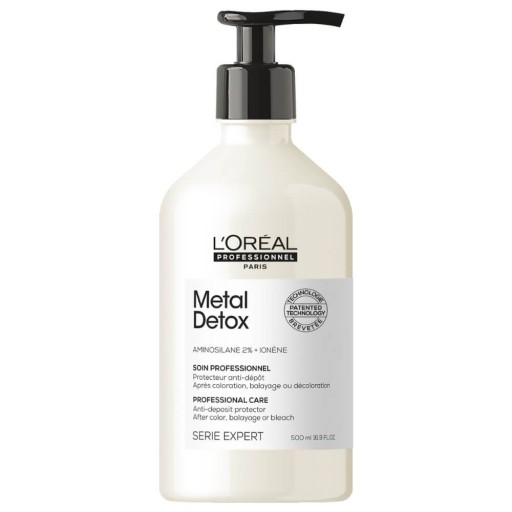 LOREAL METAL DETOX KURACJA ODŻYWCZA DO WŁOSÓW PO KOLORYZACJI WŁOSÓW 500 ML