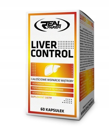 Real Pharm Liver Control 60 caps Zdrowa Wątroba Regenracja