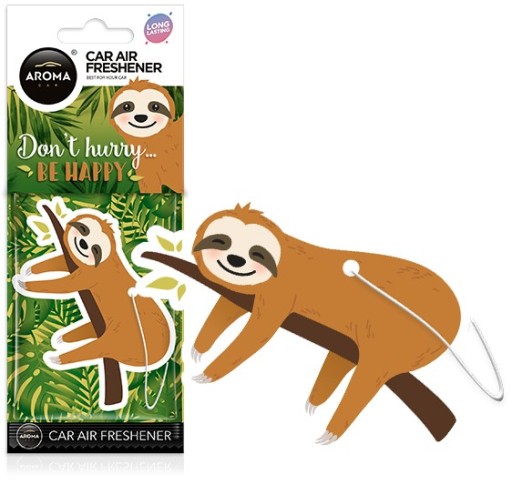 Aroma Car LENIWIEC SLOTH DAISY zawieszka zapach
