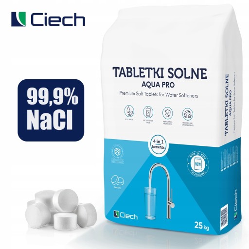 SÓL TABLETKI SOLNE 25kg ZMIĘKCZACZ WODY W TABLETKACH SÓL ZMIĘKCZAJĄCA