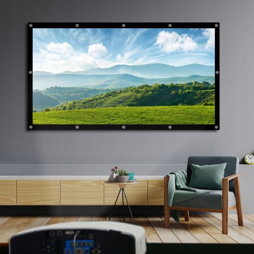 Ekran projekcyjny 100'' 16:9 przenośny BYDGOSZCZ