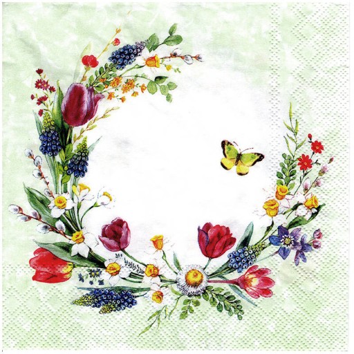 SERWETKA do decoupage 33x33cm - Loving Spring 1szt