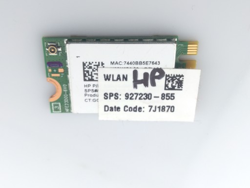 Karta mini WLAN WiFi Realtek RTL8723DER HP