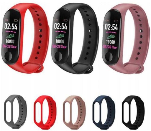 ZESTAW 5 szt -Smart Band Smartwatch M3 M4 M5 MIX
