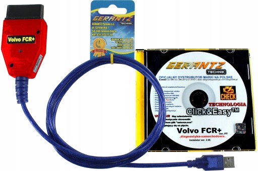 INTERFEJS do diagnostyki pojazdów Volvo FCR+ USB (modele: 1995-2004)
