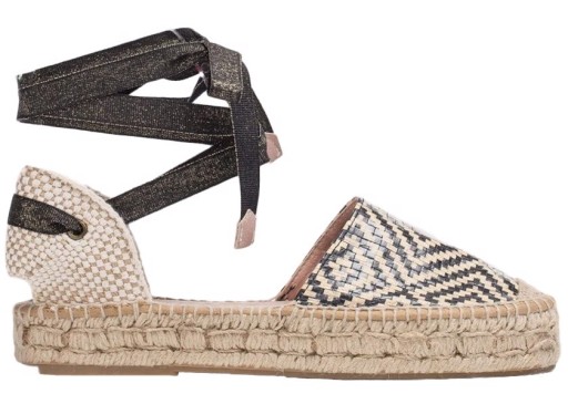 Wonders Espadryle YA-AL02 Miami Negro Talon Mecani
