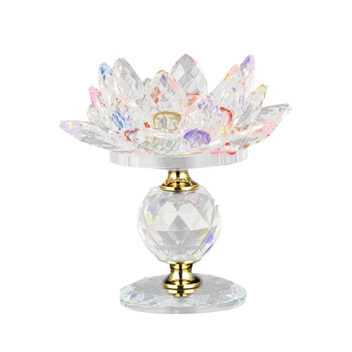 Świecznik na tealighty Szklana świeczka Lotus