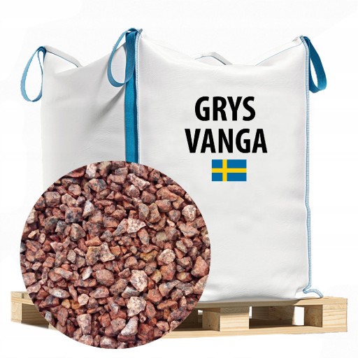 Kamień Ozdobny Grys Czerwony VANGA 500kg Big Bag