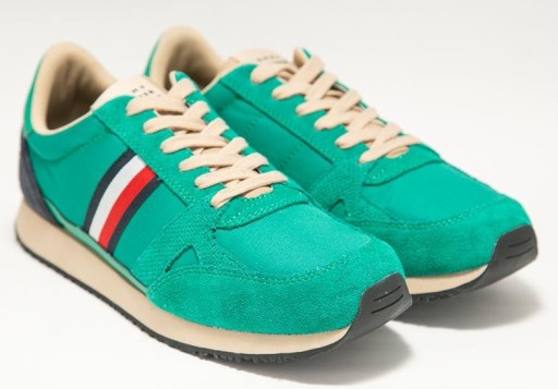 Buty TOMMY HILFIGER RUNNER LO VINTAGE MIX green 44