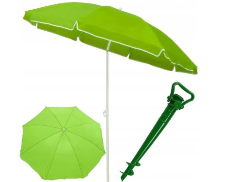 PARASOL OGRODOWY PLAŻOWY DUŻY 180CM + ŚWIDER
