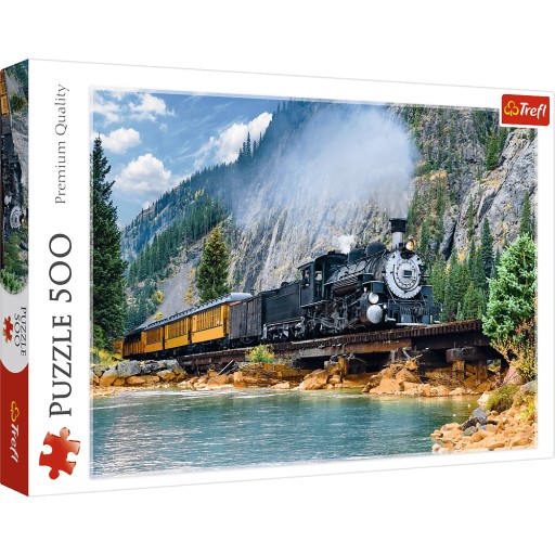 Puzzle 500 Górski pociąg 37379 ZABAWKA