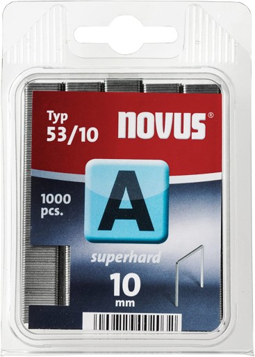 NOVUS 042-0357 ZSZYWKI SUPER TWARDE 1000 szt. TYP A 53/10