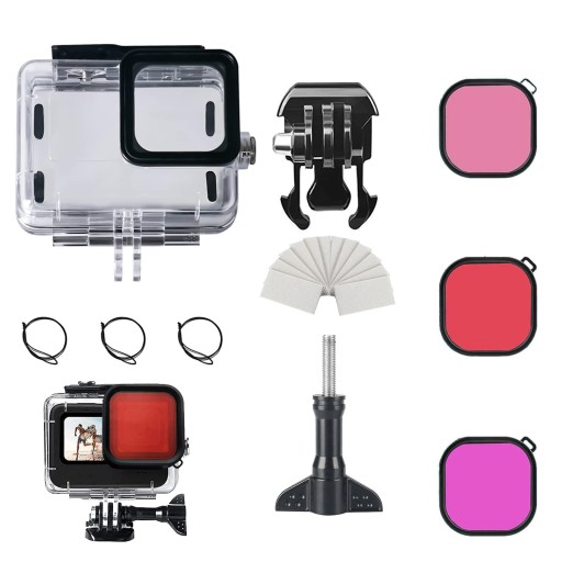 OCHRONNE WODOODPORNE ETUI OBUDOWA CASE DO GOPRO HERO 12/11/10/9 DO 60M