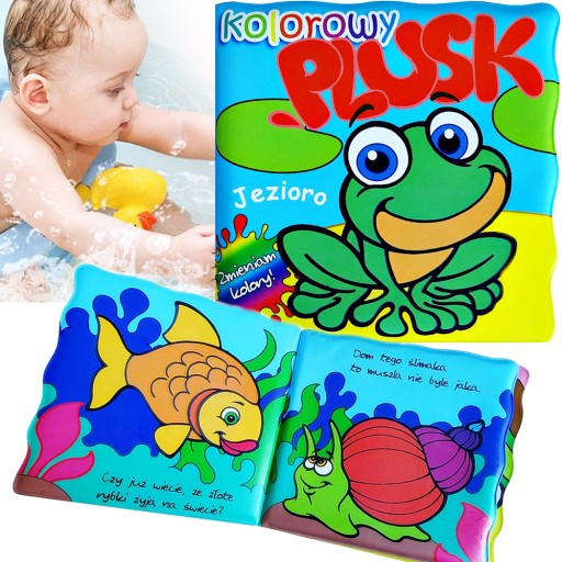 KSIĄŻECZKA DO KĄPIELI JEZIORO PLUSK ZMIENIA KOLORY