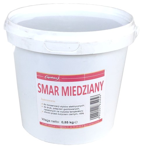 SMAR MIEDZIANY MIEDZIOWY 850g