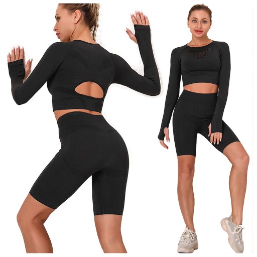 LEGGINSY damskie LEGINSY sportowe KOMPLET SPORTOWY push up Z WYSOKIM STANEM