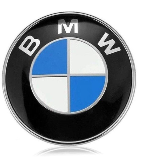 BMW EMBLEMAT ZNACZEK LOGO 82mm NA MASKĘ KLAPĘ