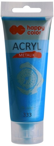 FARBY AKRYLOWE 75 ml w TUBCE niebieski METALICZNY brokat FARBA DEKORACYJNA