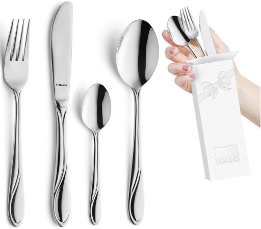 AMEFA 52 OS GASTRONOMICZNE 208 SZTUĆCE NIERDZEWNE ZESTAW KOMPLET WHISPER