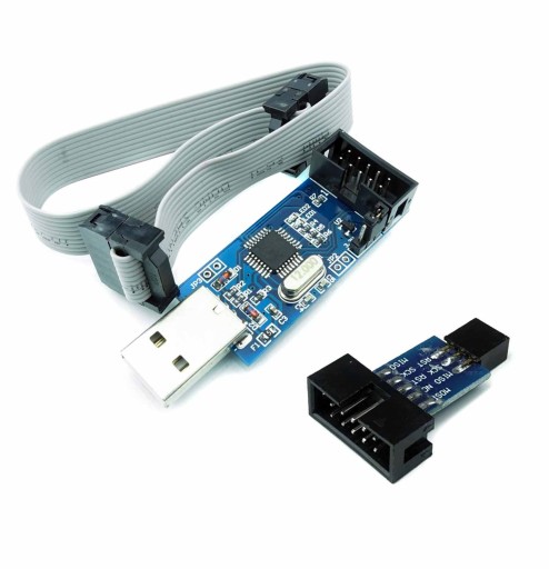 Programator ISP USBasp ATMEL AVR ATMEGA + adapter