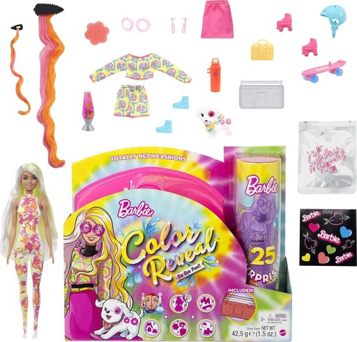 BARBIE NIESPODZIANKA Color Reveal TOTALLY NEON D26