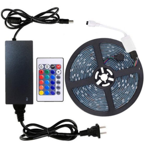 TAŚMA LED 5050 RGB + BIAŁY 5M LISTWA LEDOWA DIODY