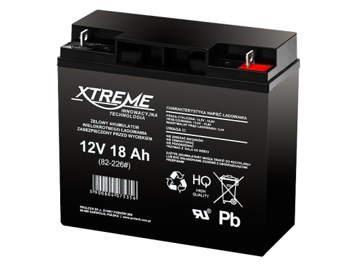 AKUMULATOR 12V 18Ah PIEC SOLAR KOCIOŁ DO PIECA