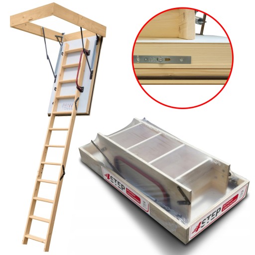 NAJCIEPLEJSZE Schody Wyłaz NORDIC 87mm 130x70 0,44 W + dodatkowa uszczelka