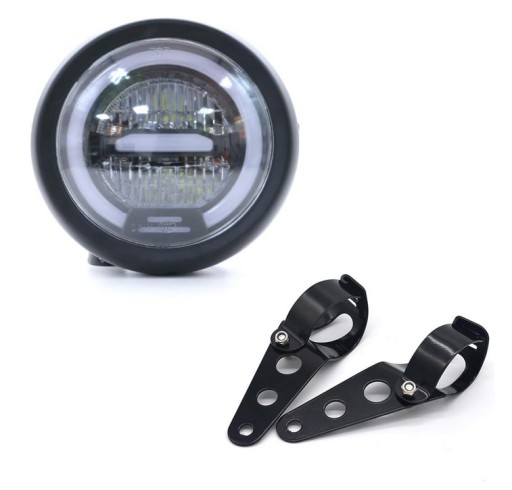Reflektor lampa LED przod motocyklowe światło do jazdy 6.5 Cali uniwersalny