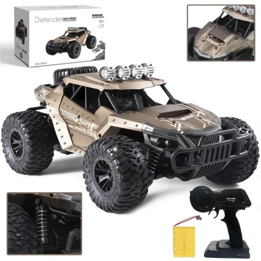 SAMOCHÓD ZDALNIE STEROWANY TERENOWY AUTO RC OFF ROAD 20 km/h PILOT JEEP