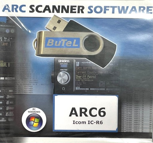 Oprogramowanie BUTEL ARC6 do skanera radiowego ICOM IC-R6 software