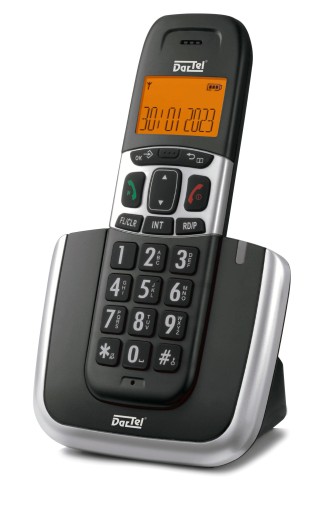 Telefon bezprzewodowy duże cyfry stacjonarny DECT