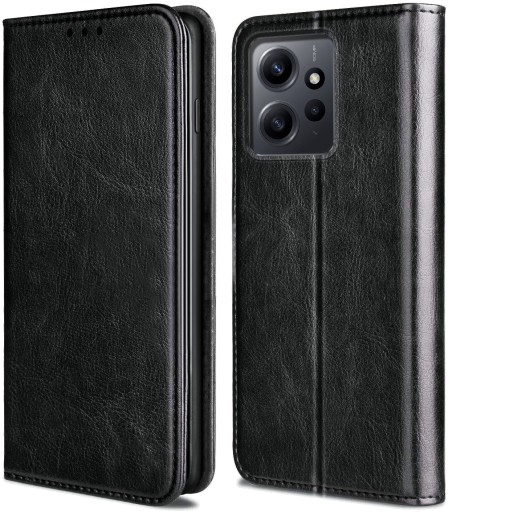 Etui SKÓRZANE na MAGNES do XIAOMI REDMI NOTE 12
