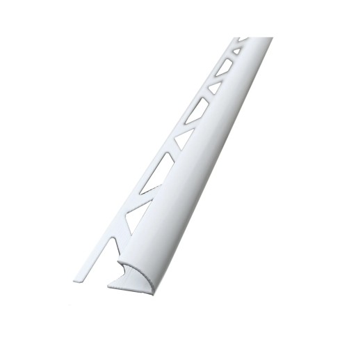 Listwa półokrągła aluminiowa biały mat 250cm 12 mm