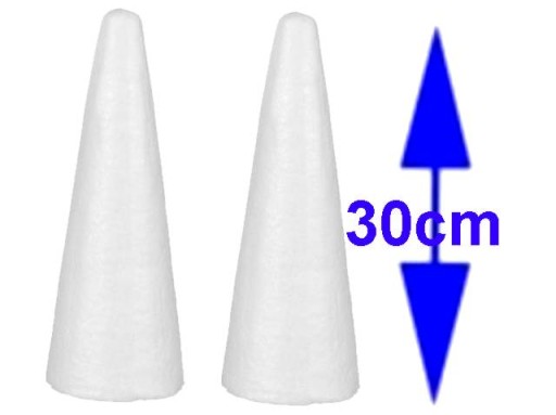 STOŻEK STYROPIANOWY CHOINKA DO OZDABIANIA 30cm