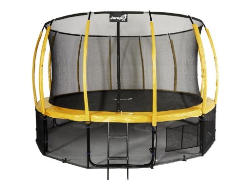 Trampolina Ogrodowa Jumpi 435cm/14FT Maxy Comfort Plus Żółta Z Wewnętrzną S