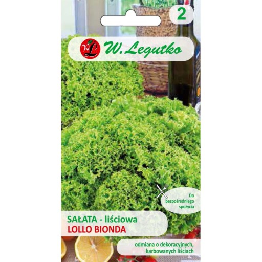 LEGUTKO SAŁATA LIŚCIOWA KARBOWANA LOLLO BIONDA 1 G