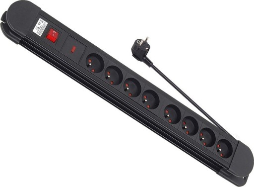 LISTWA ZASILAJĄCA PREMIUM PRZEDŁUŻACZ 8 GNIAZD 2300W 1,5m
