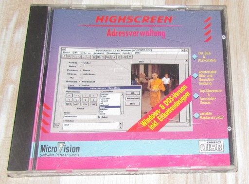 HIGHSCREEN cd VOBIS MicroVision Windows DOS