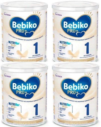 BEBIKO PRO+ 1 MLEKO POCZĄTKOWE 0-6m 4x700g 4PAK