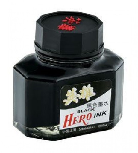 TUSZ ATRAMENT DO PIÓRA W BUTELCE CZARNY 50ML HERO