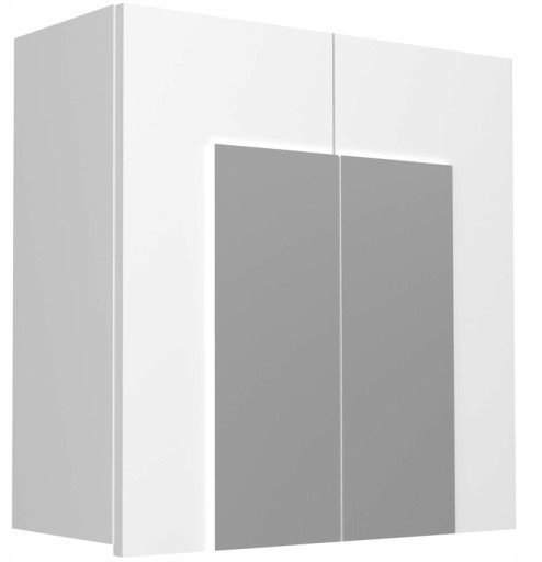 Szafka nad umywalkę z lustrem 60 cm - BIAŁA