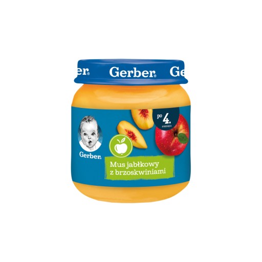 GERBER DESEREK JABŁKO Z BRZOSKWINIAMI 125 G